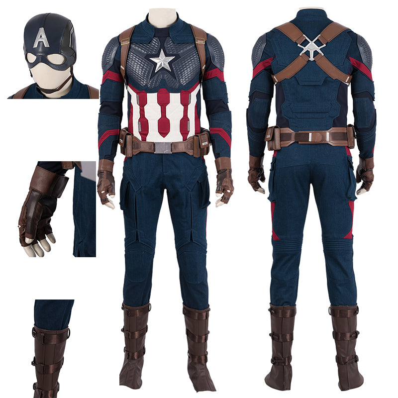 Captain America Costume Civil War Cosplay Superhero Jumpsuit Steven Ro –  ACcosplay