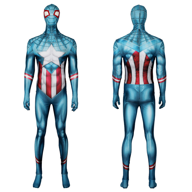 Miles Morales Captain America Spider-Man Cosplay Costume Superhero Spi –  ACcosplay