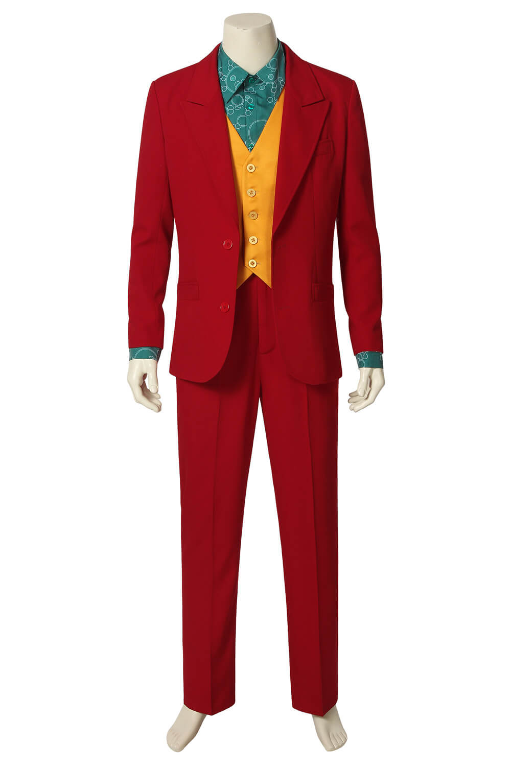 The Joker Clown Red Suit Outfit Uniform Cosplay Costume Men Halloween 2020  – ACcosplay