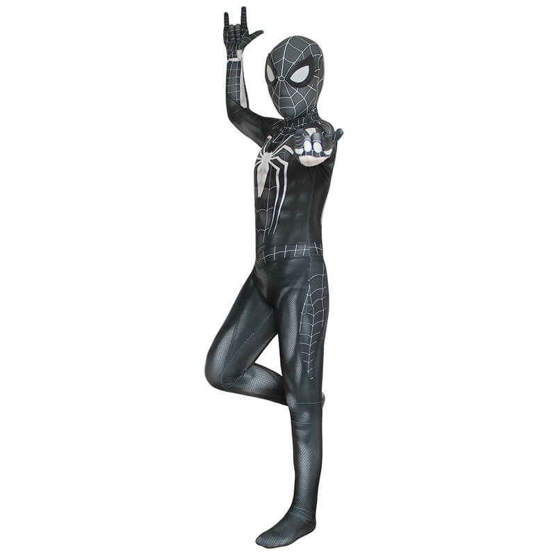 PS4 Spider-Man Spiderman Black Jumpsuit Bodysuit Cosplay Costume ...