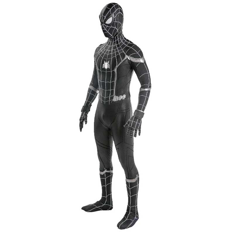 Marvel Spider-Man:Homecoming Black Bodysuit Jumpsuit Cosplay Costume ...