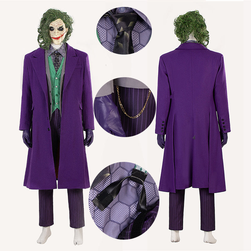 Batman The Dark Knight Rises Cosplay Joker Costume Coat Pants Vest Uni –  ACcosplay