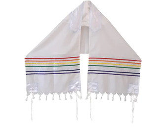 Receive Blessings of God With Galilee Silk’s rainbow Tallit Prayer Shawls