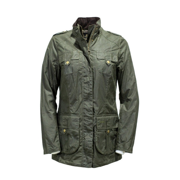 barbour waxed defence jacket