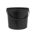 Round Black Bucket