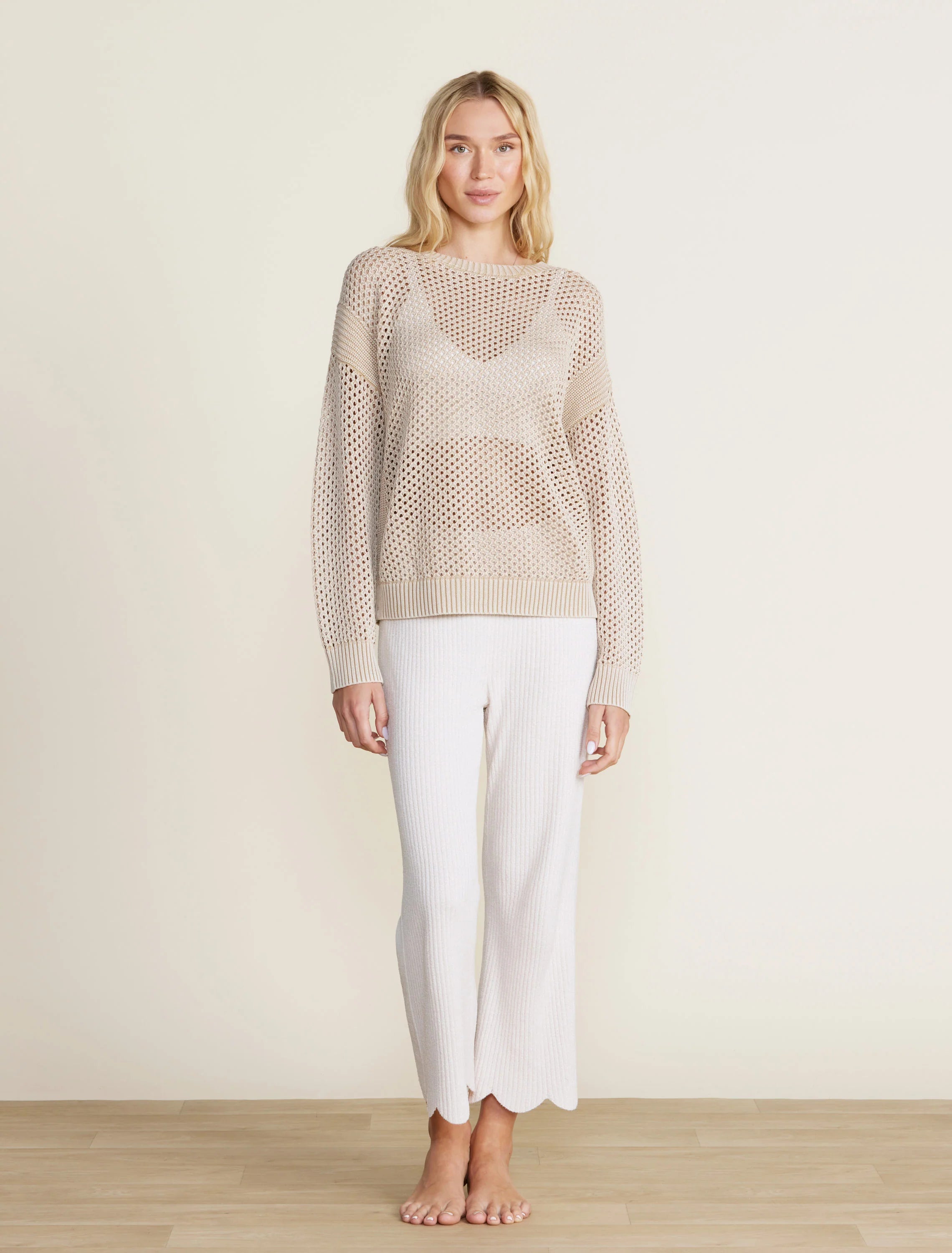 Sunbleached Open Stitch Pullover