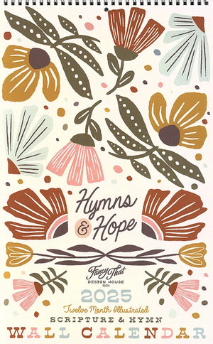 2025 Hymns & Hope Wall Calendar - Dandy Lions Gifts