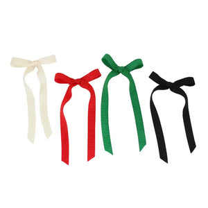 Pleated Long Tail Satin Bow - Dandy Lions Gifts