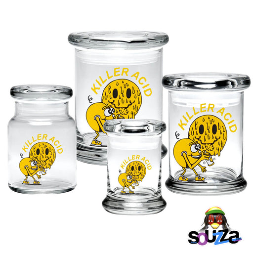 Glass Stash Jar with bamboo Lid PRO 420 - PRO 420