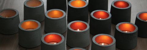 Concrete Forest Tea Light Holders