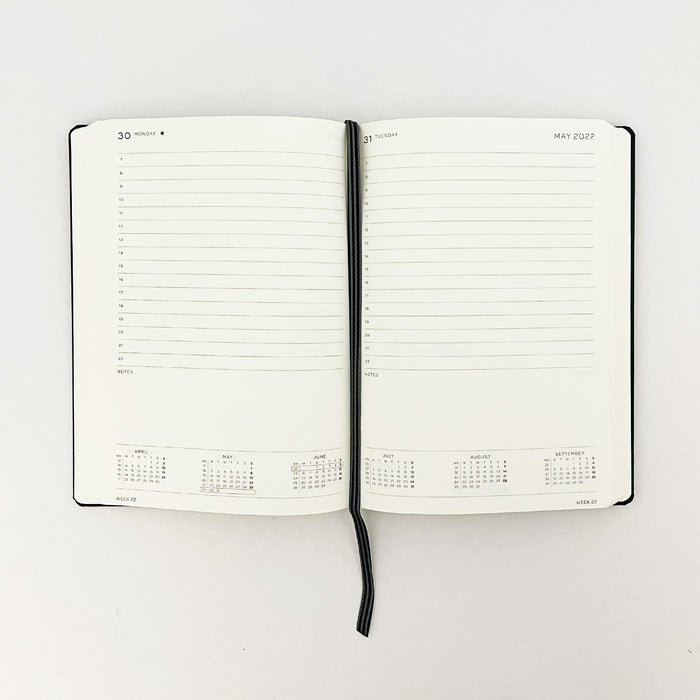 2023 Daily Planner - A5 - Black