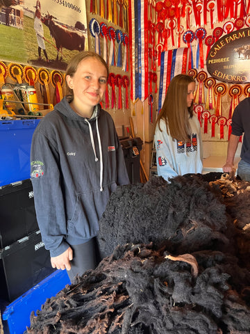 Jess with rosettes and fleece