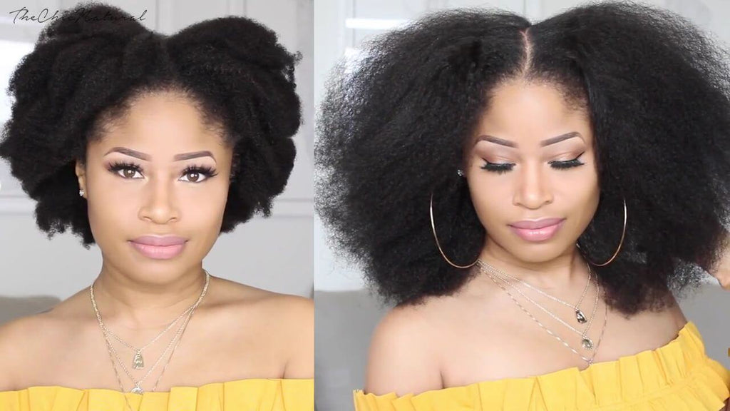 How to Create a Blowout Without Heat For Natural Hair Using The Banding  Method  YouTube