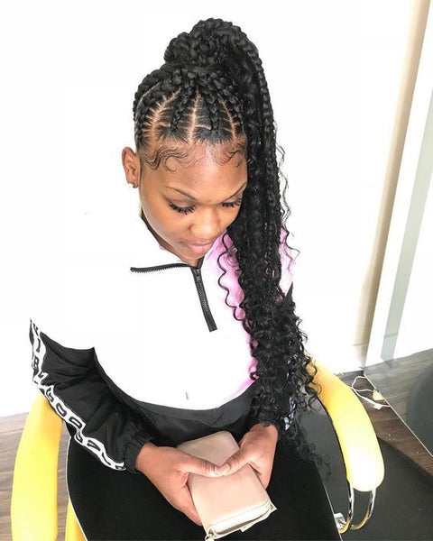 Riche Studio on Instagram: “Let's Start The NEW YEAR off with slayage  💁🏾‍♀️💕 @gorgeous_xoxoxo ✨➡️… | Weave ponytail hairstyles, Ponytail  hairstyles, Stylish hair