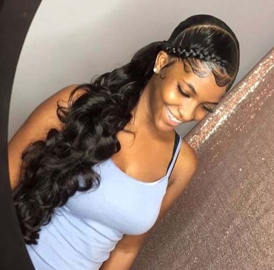 Easy Black Side Ponytail Hairstyles For 2019 Natural Girl Wigs