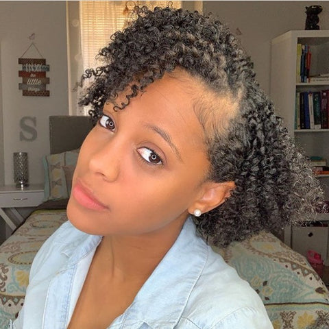 STRAW SET on NATURAL HAIR  Defined, Bouncy Curls! 