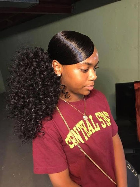 Easy Black Side Ponytail Hairstyles For 2019 Natural Girl Wigs