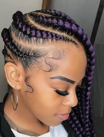 Side-swept Stitch Braids 