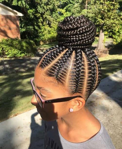 Stitch Braids Bun