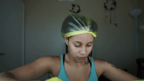 wrapping hair up