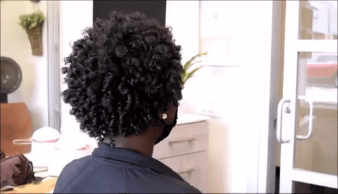 flexi rods hairstyle finished look
