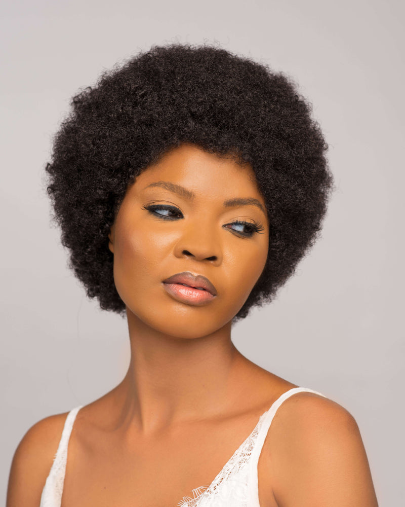 4B - 4C Short Afro Curls | Wig Chi | Natural Girl Wigs