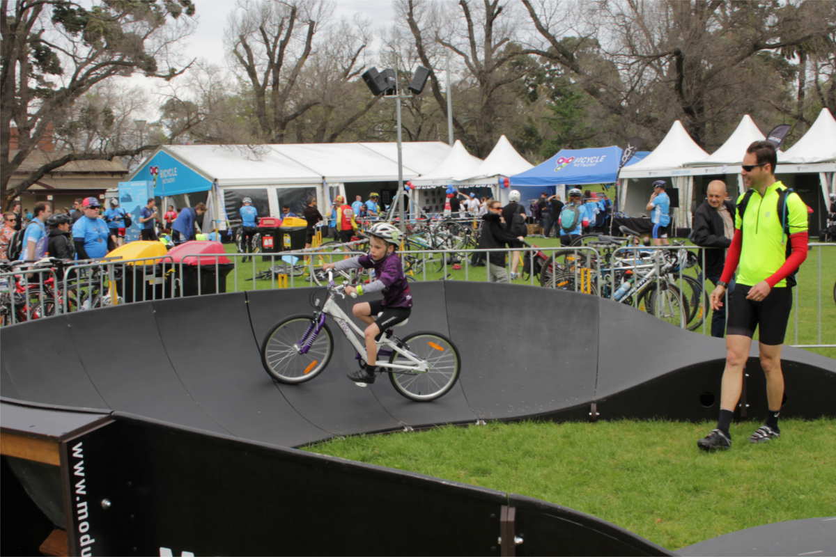 Bicycle Network Pump Track for Ride2School Team