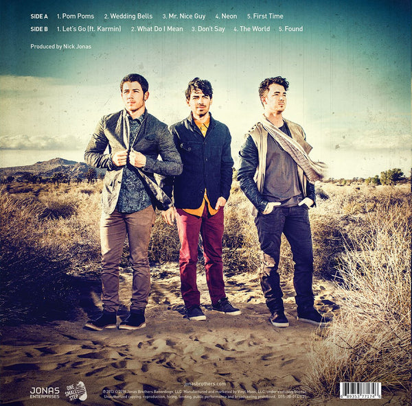 HOLIDAY BUNDLE: Jonas Brothers "V" LP (clear vinyl) + Pom - VINYL