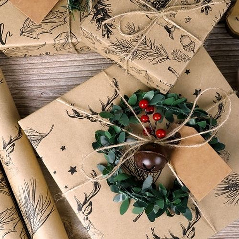 Rustic Kraft Wrapping Paper Collection