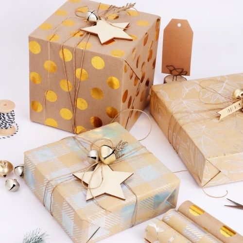 Kraft Paper Roll, Plain Brown Shipping Paper For Gift Wrapping