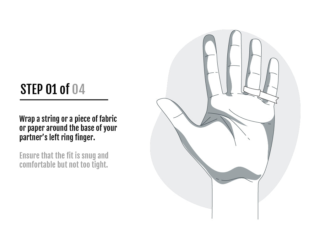 Ring sizing step 1