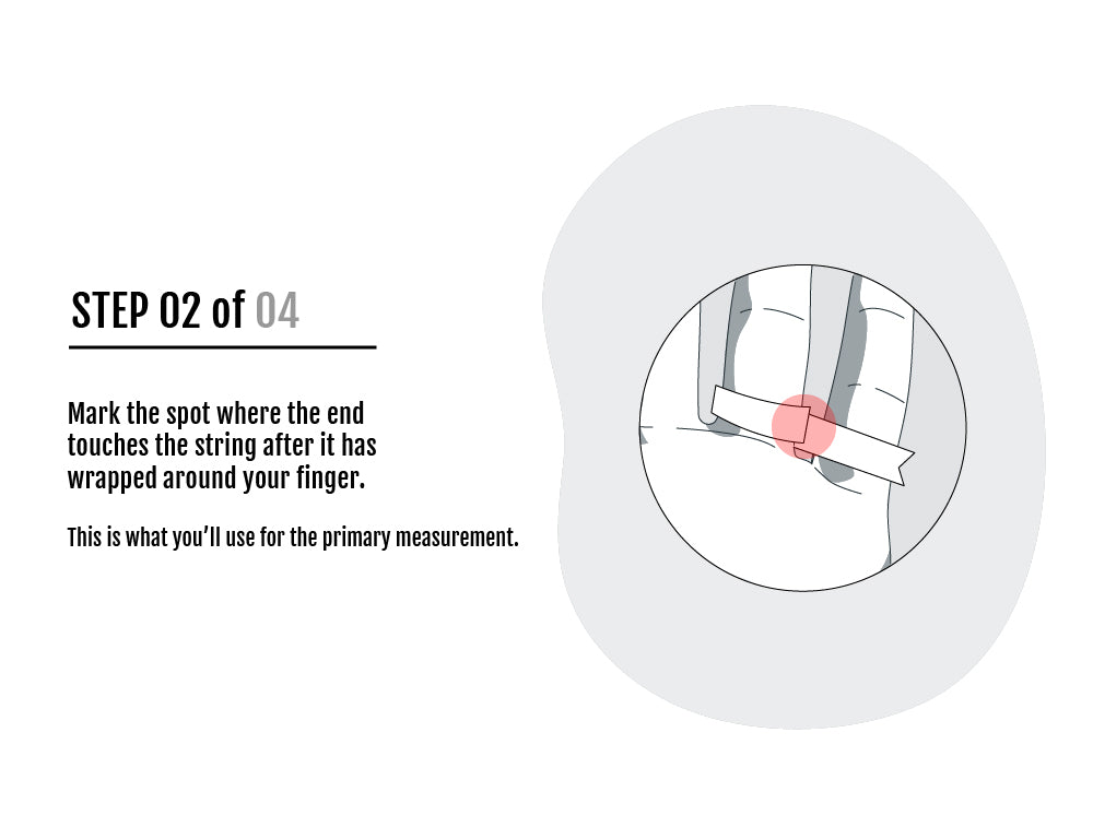 Ring sizing step 2