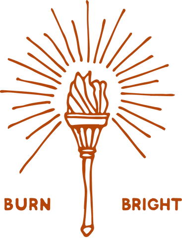 Burn bright torch illustration