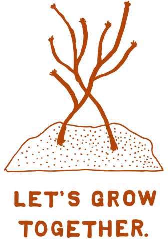 Grow together plant illustration