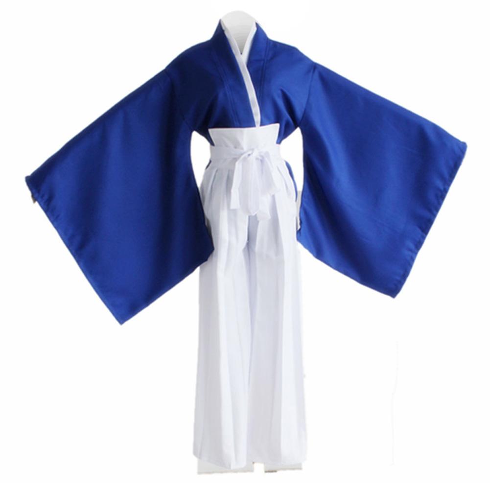 Anime Rurouni Kenshin Himura KENSHIN Blue Kendo Kimono Cosplay Costume ...