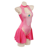 Princess Peach  Swimsuit Cosplay CostumeJumpsuit Swimwear Outfits Halloween Carnival Suit