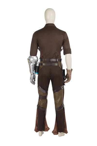 Overwatch OW Bounty Hunter Jesse McCree Outfit Cosplay Costume