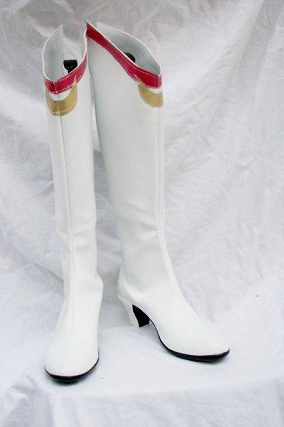 white cosplay boots