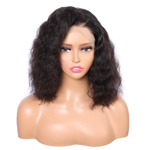 Brazilian Hair Half Blond Half Black Natural Wave Lace Front Wig – Prosp  Hair Shop