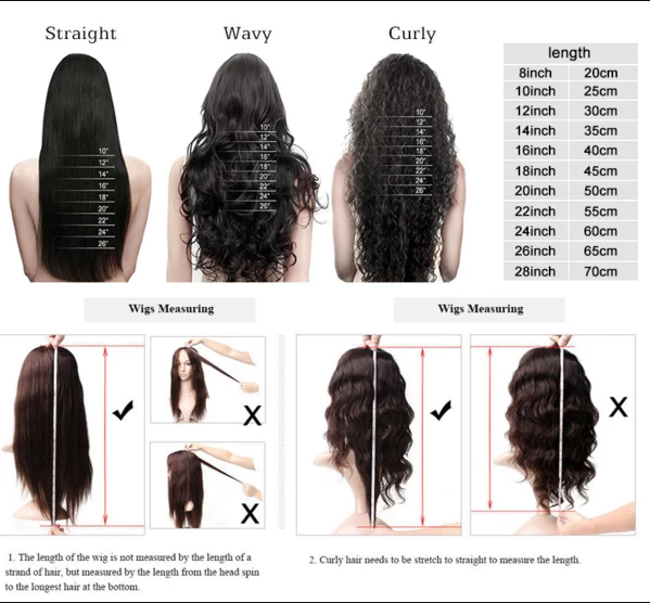 Human Hair Lace Front Stright Wigs