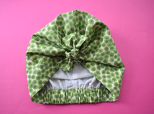 Little Land Girl Baby Hat - Liberty of London Green Sunbeam print - Limited Edition