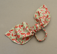 Scarf Tie Scrunchies - in Vintage Chrysanthemum Liberty of London print