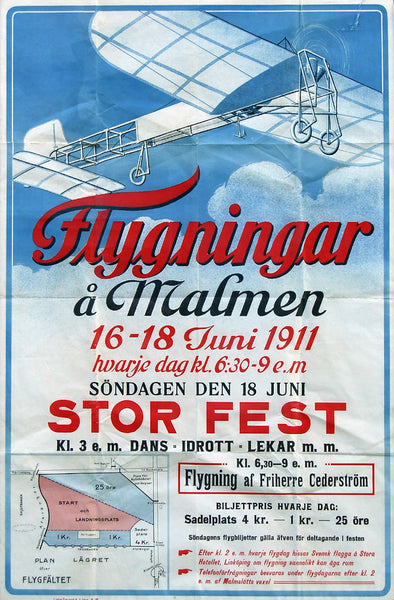 vintage Airplane show malmen