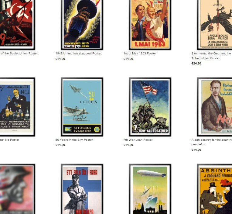 Vintage Posters - Frame history War Era – World War Era