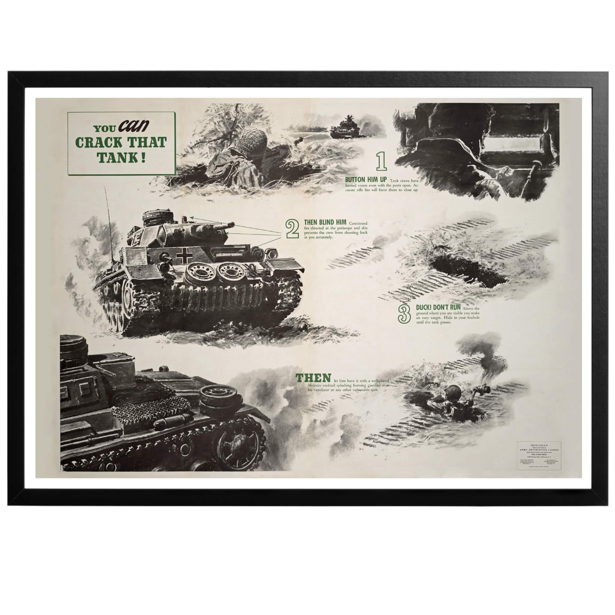 You Can Crack That Tank Poster World War Era