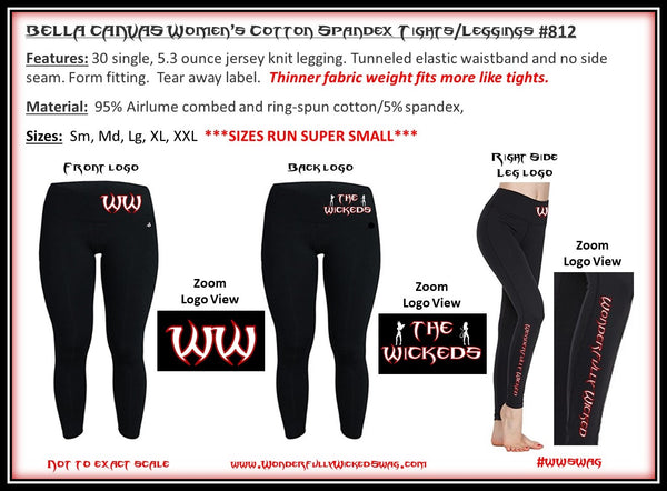 8328W American Apparel Women's Cotton Spandex Jersey Leggings