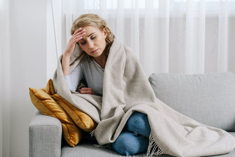 woman with inflammation and depression