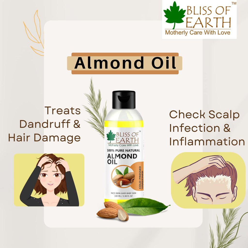 Buy 100 Pure Sweet Almond Oil Online  Best Almond Oil For Hair  Skin