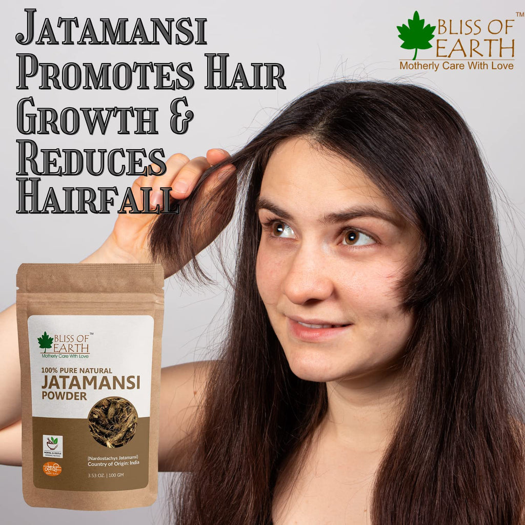 HerbtoniQ 100 Natural Jatamansi Dry Amla and Nagarmotha Powder for  Dandruff Frizzy Hair Damaged Hair Intensive Hair Care Pack 425 Gram   HerbtoniQ