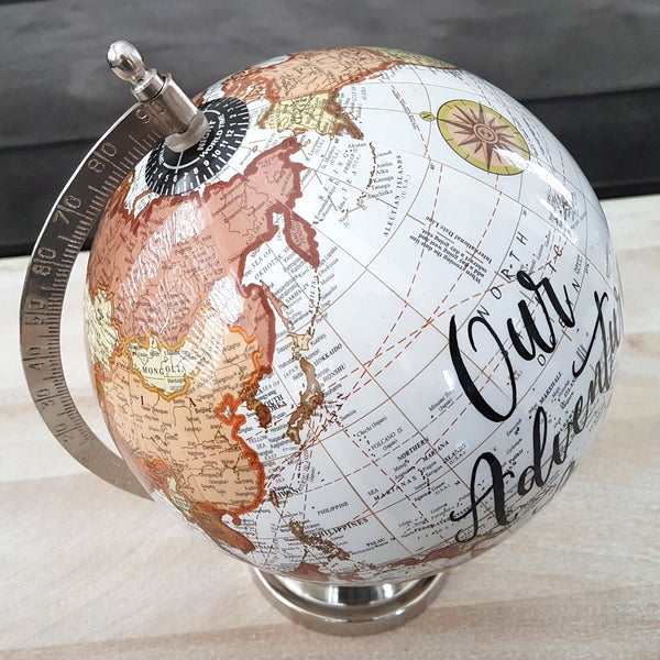 wedding guestbook globe alternative